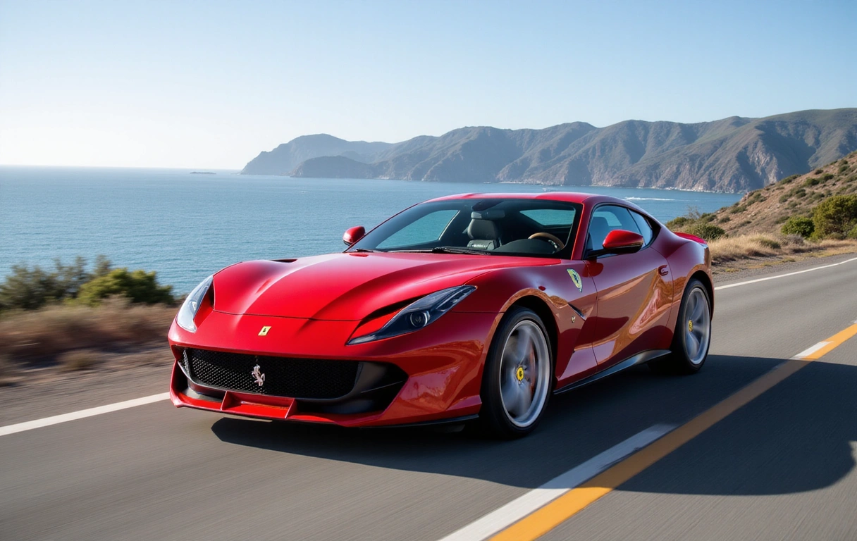 Voiture de luxe Ferrari 812 Superfast