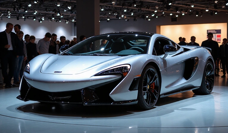 Nouveau modèle de supercar présenté en salon