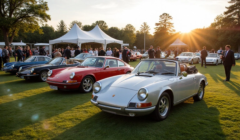 Événement automobile exclusif avec voitures de collection
