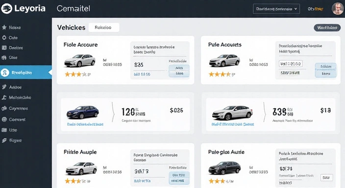 Interface de l'espace client AutoExcellence Match
